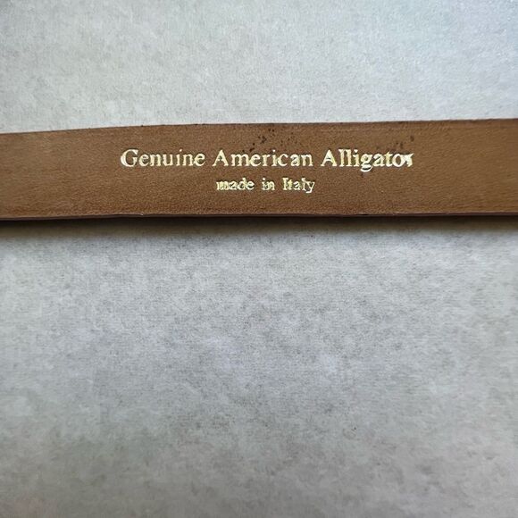 Tardini Genuine American Alligator woman’s belt size 32 main image 11